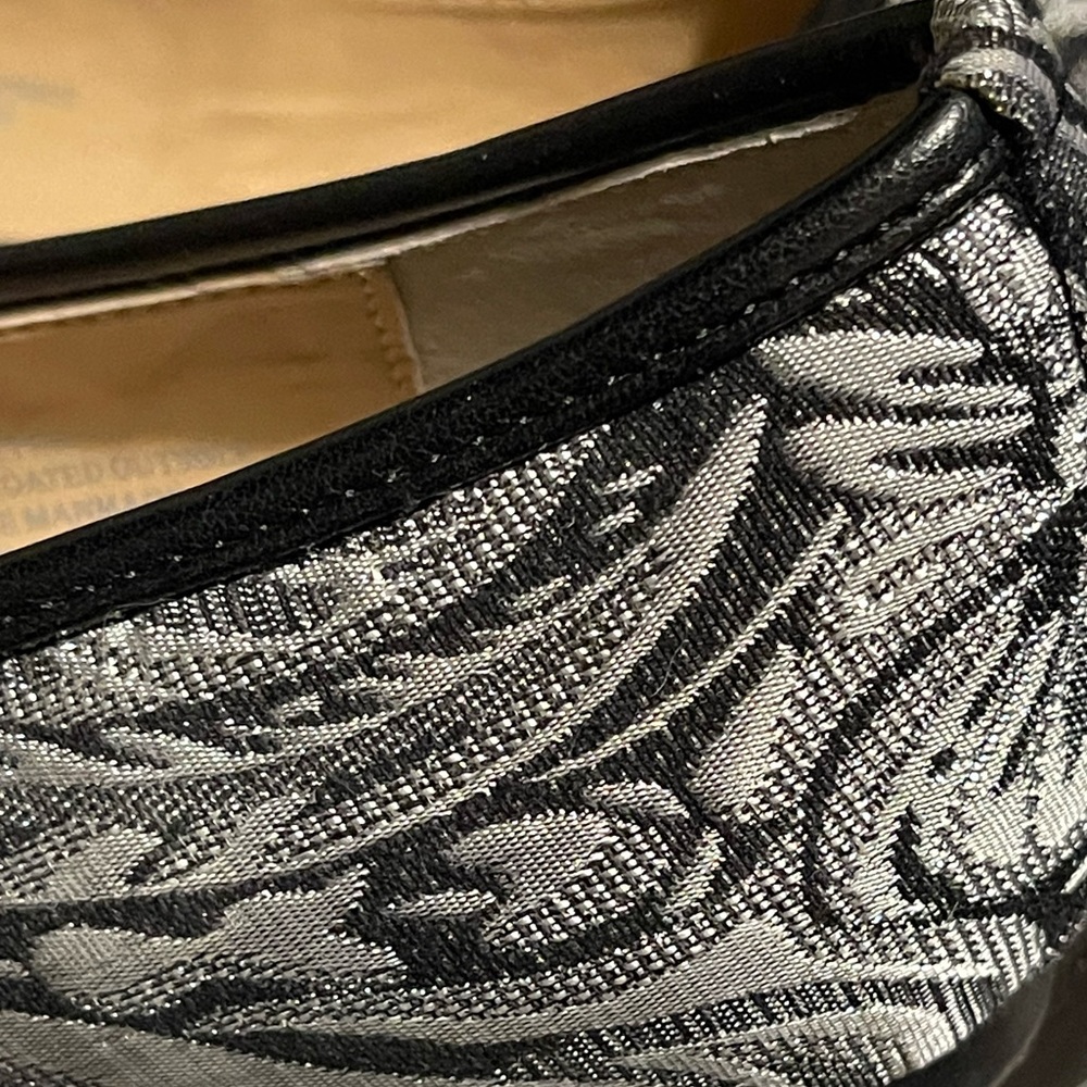 Kaari Blue Patterned Point-Toe Flats - image 3